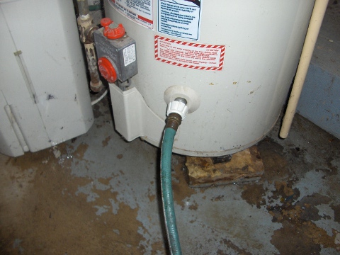 cleaning water heater