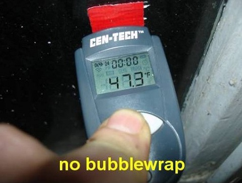 Post image for Testing Bubble Wrap for Insulating Windows