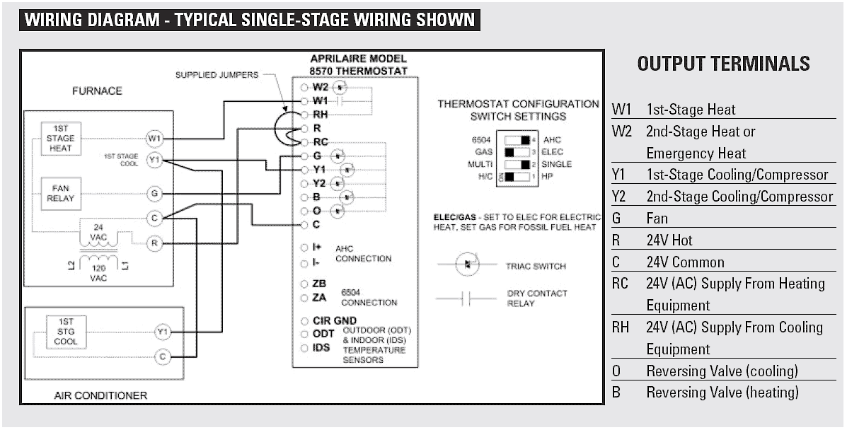 Honeywell Programmable Thermostat Wiring Diagram
